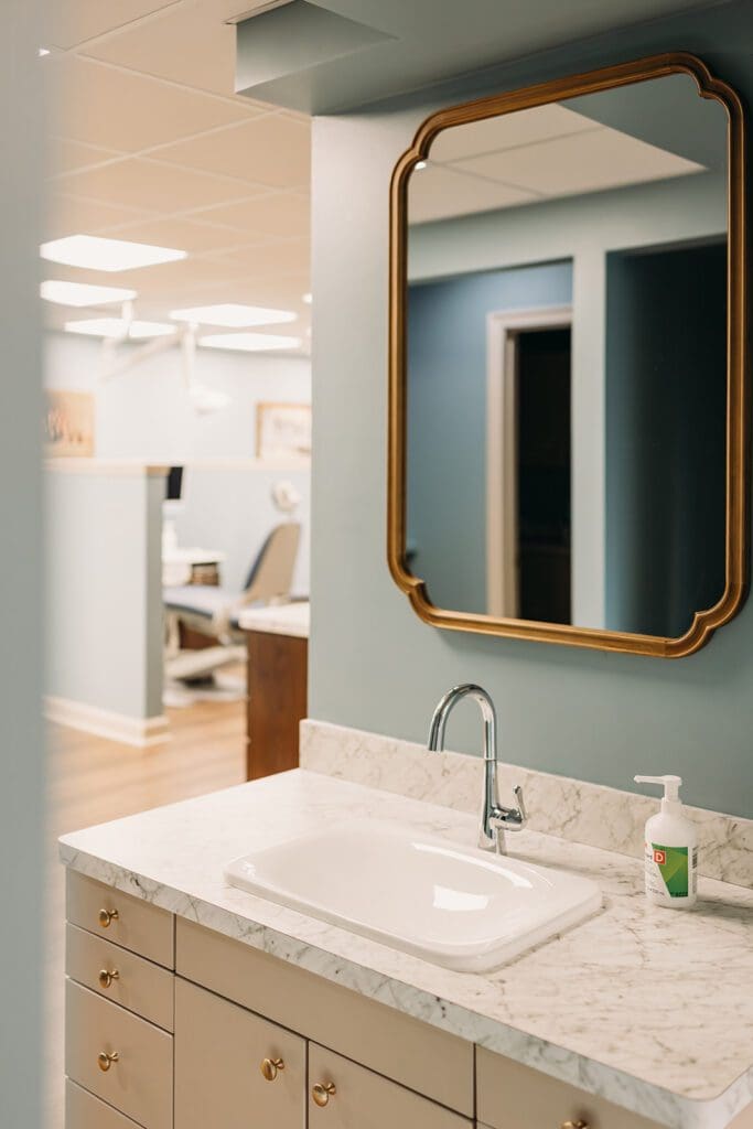 sink in dentist office